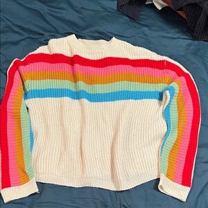 Lulu’s Colorful Striped Women's Sweater
